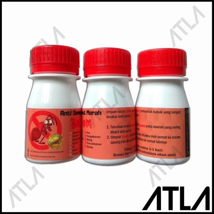 Obat Anti Koloni Semut Merah Racun Basmi Serbuk Bubuk Botol Boom Om041 Shopee Indonesia