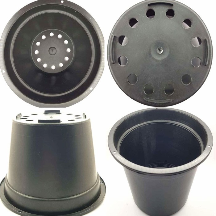 pot Bunga plastik hitam diameter 16cm murah harga pabrik