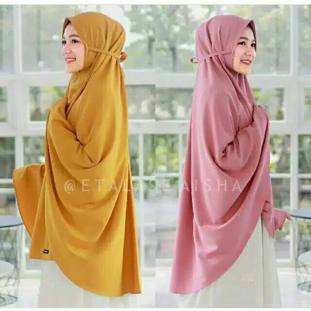 JILBAB/KERUDUNG KHIMAR PET JUMBO PENGUIN SYARI PET ANTEM KHIMAR INSTAN