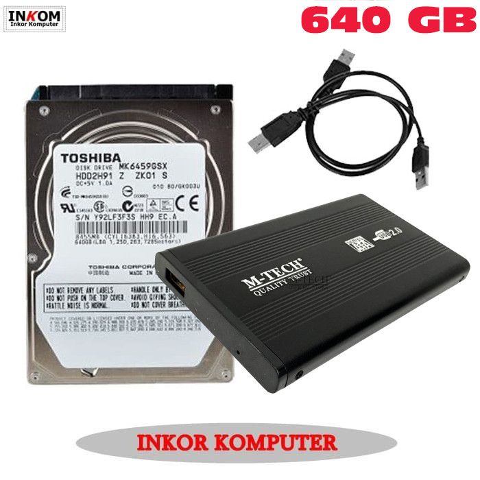 Harddisk Laptop 640GB 2.5 inch Merk Campur Case Mtech sata