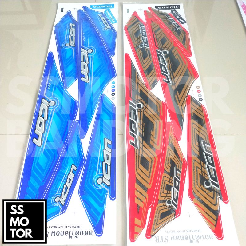 Sticker Striping Variasi Thailand Beat Karbu Icon Cyber