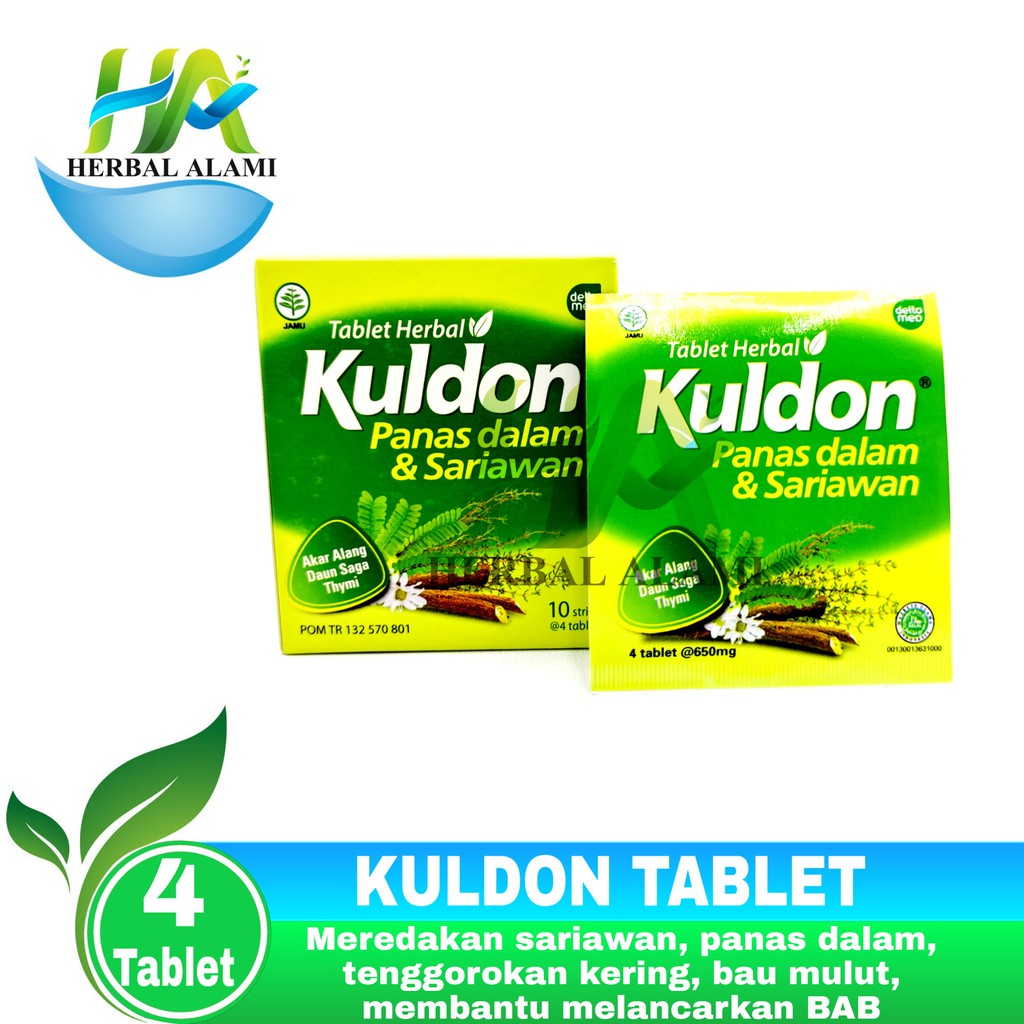 Kuldon Tablet Panas Dalam &amp; Sariawan isi 4