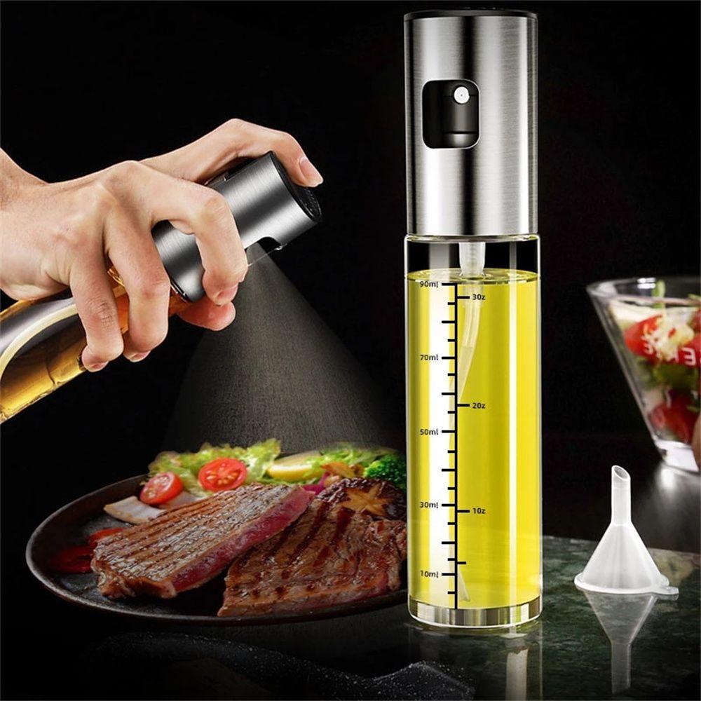 Solighter Botol Spray Wadah Stainless Steel Alat Aksesoris Masak Dapur Minyak Sprayer