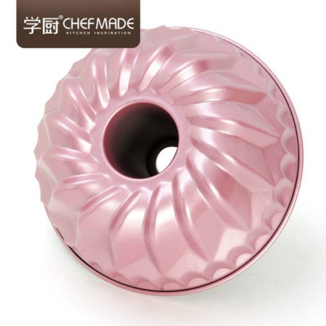 Chefmade 7inch non stick kugelhopf PINK Baking pan / Loyang tulban