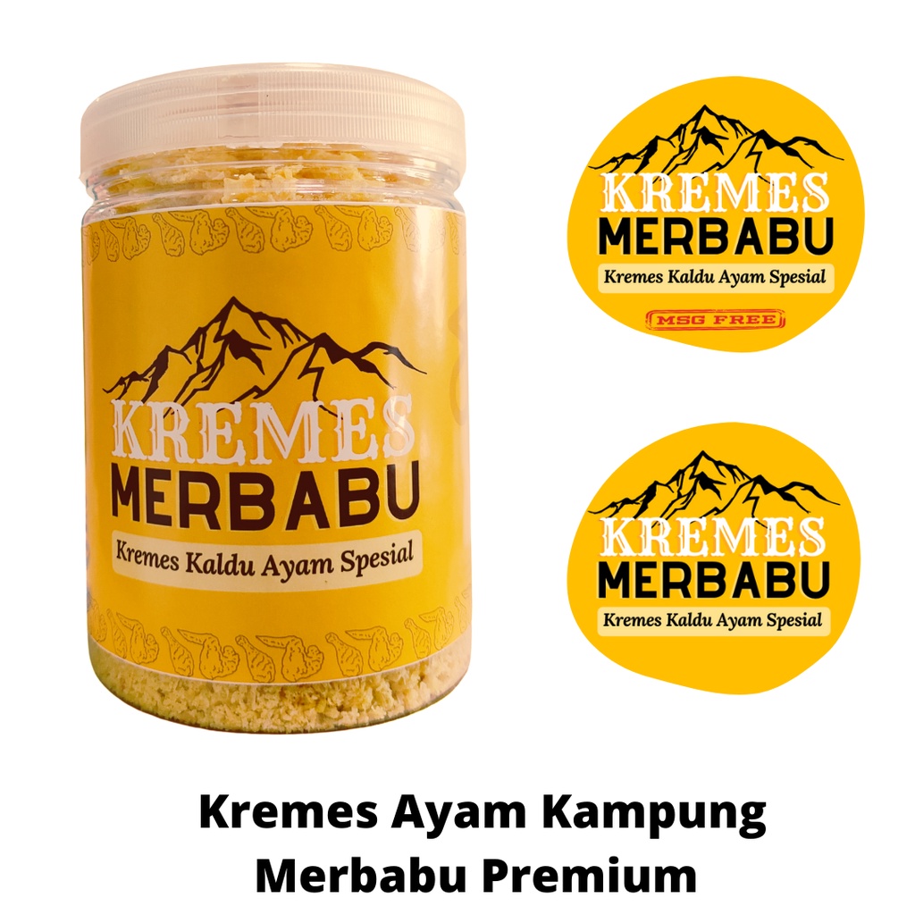 

[TERMURAH] Kremes Ayam Kampung Merbabu - Kremesan Ayam Kampung Original dan Non MSG