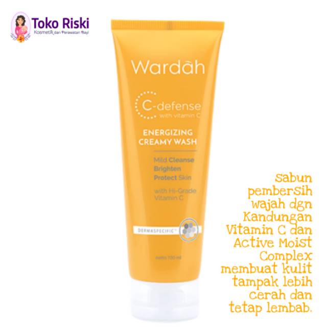WARDAH CREAMY WASH C DEFENSE - SABUN CUCI MUKA