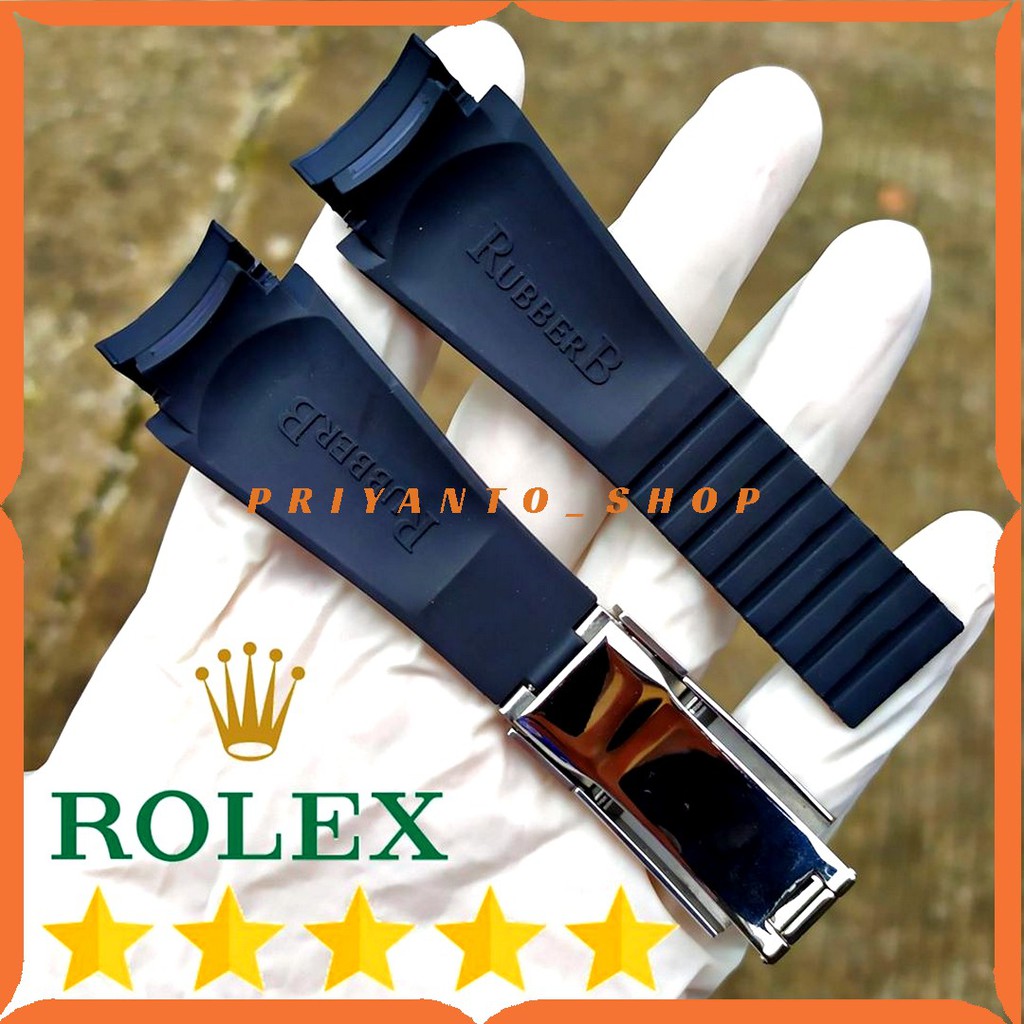 Tali Jam Tangan Rolex Rubber B 20MM Strap Rubber Rolex 20mm Premium