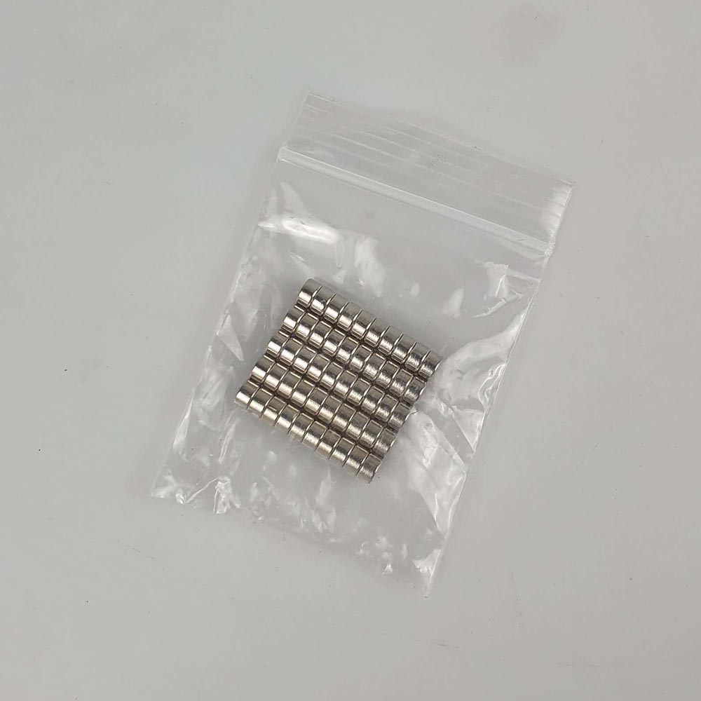 Taffware Magnet Neodymium 50 PCS Powerful NdFeB N35 - Silver