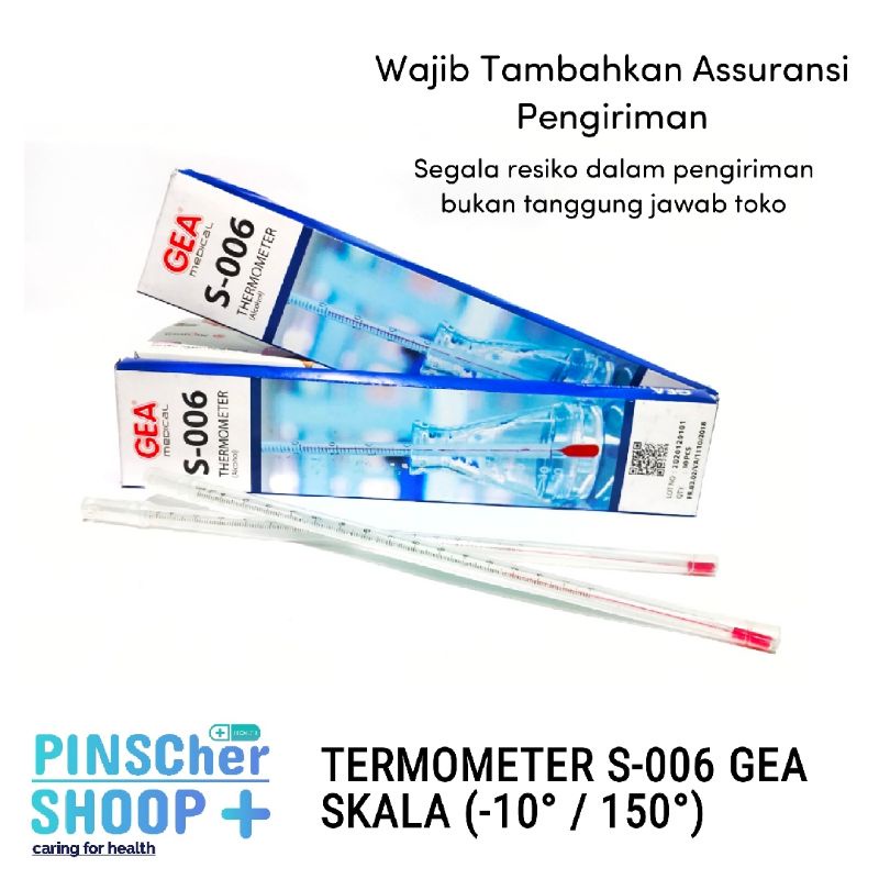 TERMOMETER GEA S - 006 SKALA (-10 / 150°) Untuk Praktek Lab