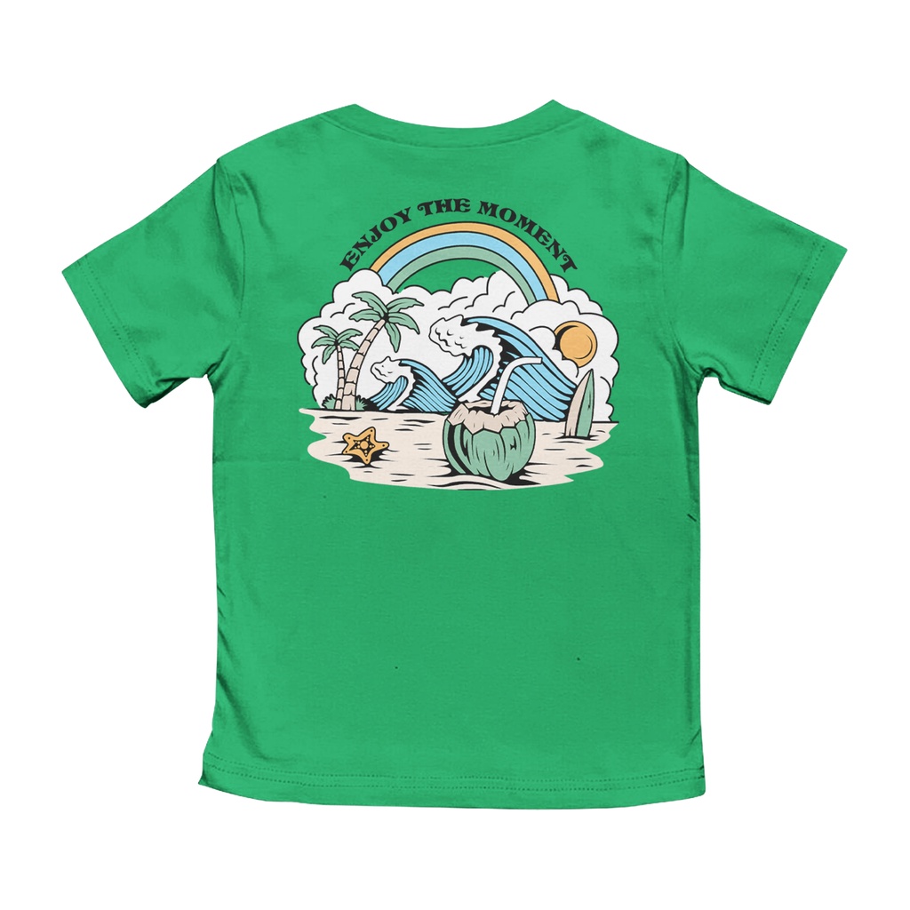 Kaos Anak 1-12 Tahun Beach Series Unisex Gazken Motif Enjoy The Moment
