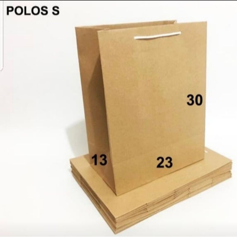 

Kantong Kertas Paperbag Paper Bag 23x13x30 Isi 12 (1 Lusin)