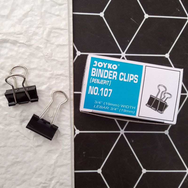 

Joyko Binder Clips no. 107 (Isi 12 pcs)