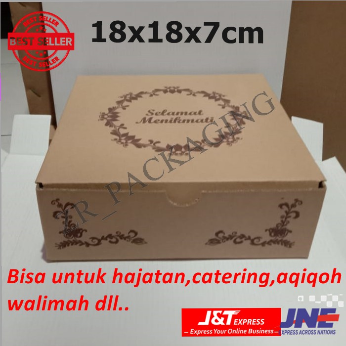 

Kotak nasi/tempat makanan/dos nasi 18x18/Kardus packaging/kotak kemasan/box packaging/karton packaging/kotak kardus/kardus custom/kotak hampers/hampers custom/oleh-oleh/kotak kue/kotak hadiah/kotak coklat/kotak kemasan custom/kotak parcel/kotak bingkisan/