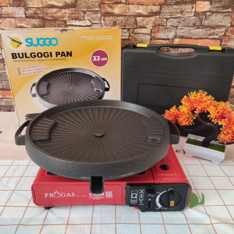 Paket Kompor Portable + Bulgogi Suggo / Paket Bulgogi Pan / Kompor Portable / Bulgogi