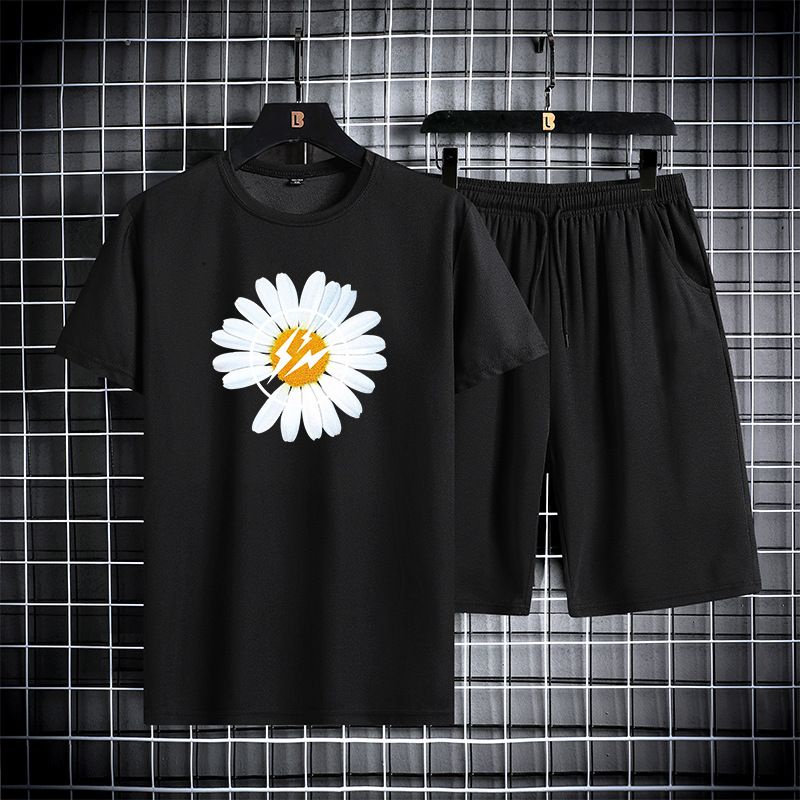 Kaos Pria + Celana cowok 1 set baju olahraga t shirt pria celana olahraga pria distro -pakaian pria