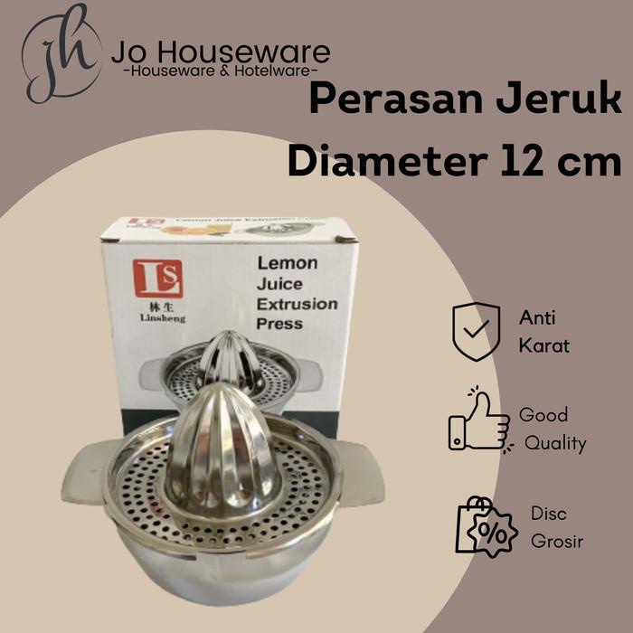 

Perasan Jeruk Alat Pemeras Jeruk Lemon Stainless Steel Diameter 12 Cm