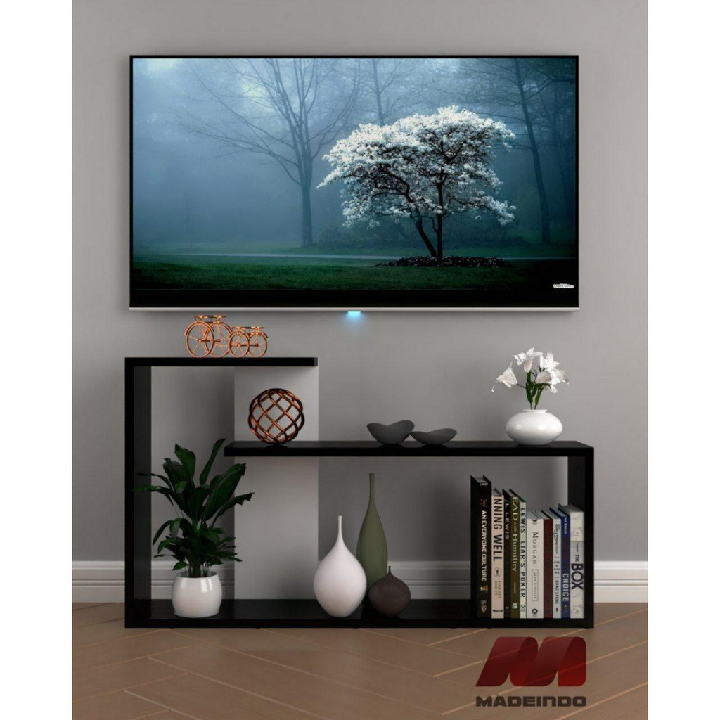 MADEINDO RAK TV MINIMALIS MODERN GANTUNG DINDING MEJA TV MINIMALIS BACKDROP TV MINIMALIS