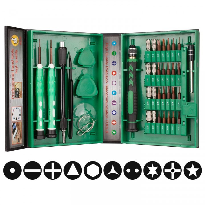 38 in 1 Screwdriver Kit AC - 8 Multipurpose Repair Maintenance