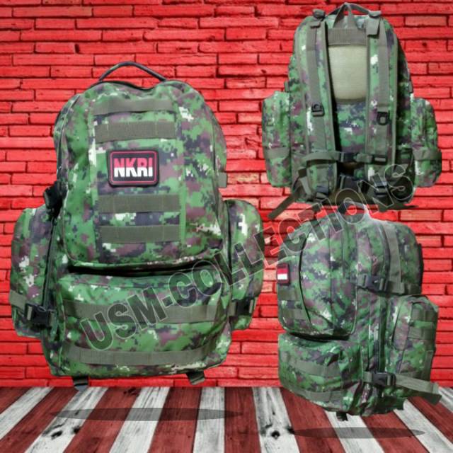 Tas ransel army jumbo 60L / tas ransel loreng army / tas gendong besar outdoor