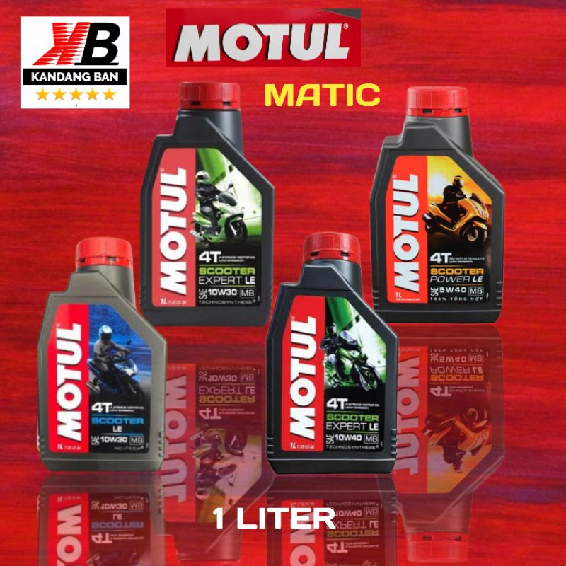 OLI MOTUL MATIC 1 LITER (LE 10W-30) (EXPERT LE 10W-30) (EXPERT LE 10W-40) (POWER LE 5W-40) , UNTUK MATIC