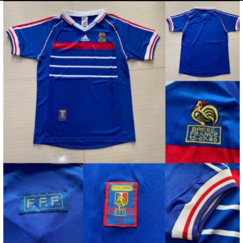 RETRO JERSEY FRANCE HOME 1998 NEW -GRADE ORI