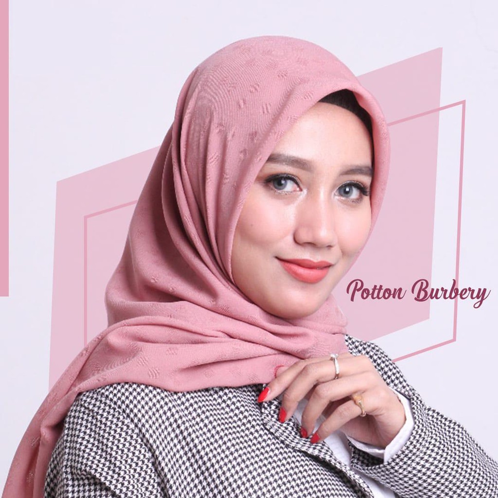 Hijab Berry Square/Segi Empat Potton Burberry