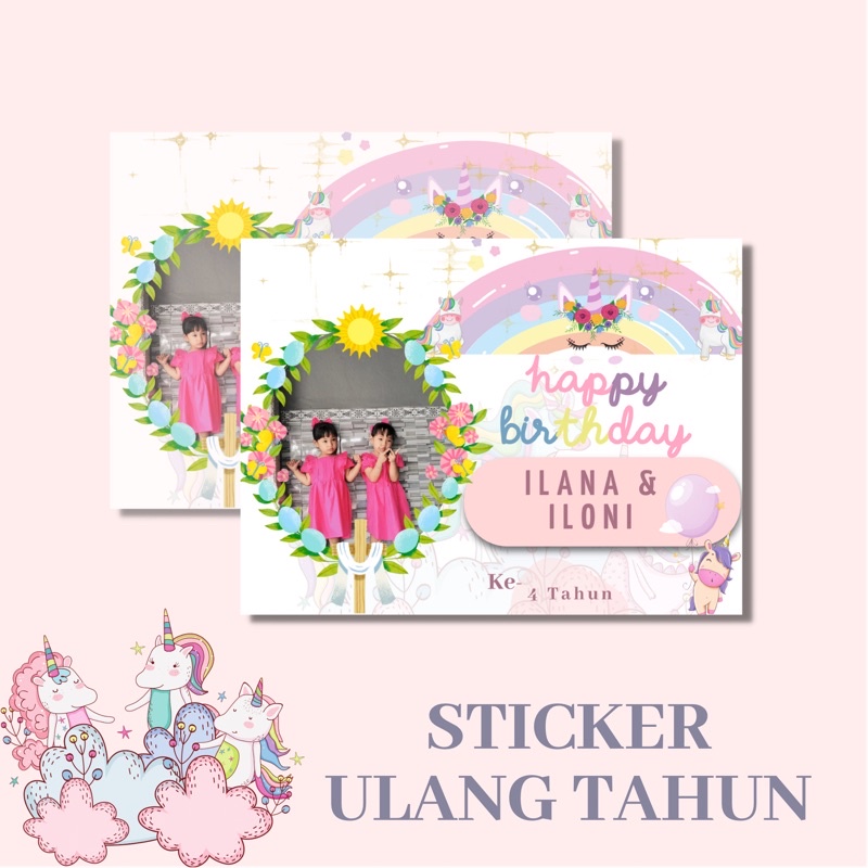 

STICKER UNTUK ULANG TAHUN ANAK