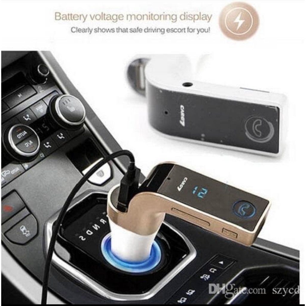 CARG7 FM MODULATOR BLUETOOTH CAR FM TRANSMITTER MP3 CAR CHARGER ALL IN ONE