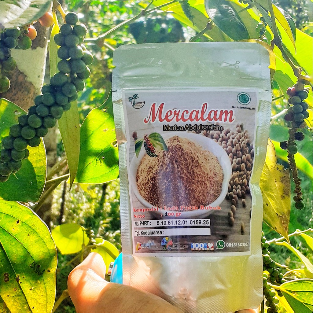 

Bumbu Dapur Lada Bubuk Merica Putih Natural Tanpa Bahan Campuran Mercalam 100gr
