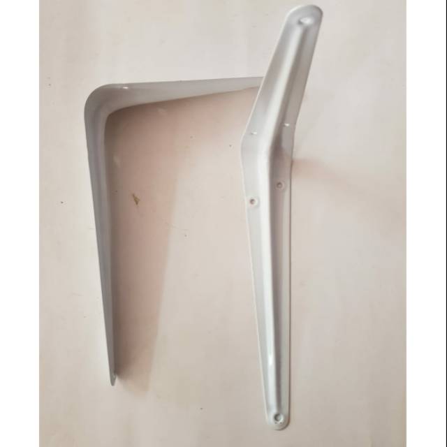 ( 2 PCS ) SIKU BESI L 10&quot; x 12&quot; / SHELF BRACKET / SIKU RAK PUTIH