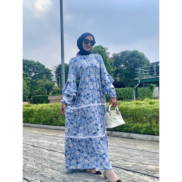 CLARA DRESS BLUE SKY