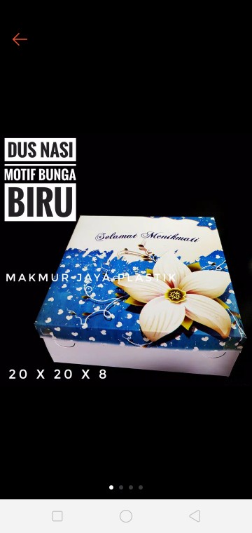 Dus Besek Nasi Ukuran 20 X 20 Tanpa Mika