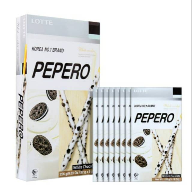 Lotte Pepero Jumbo White Cookie 256 gram