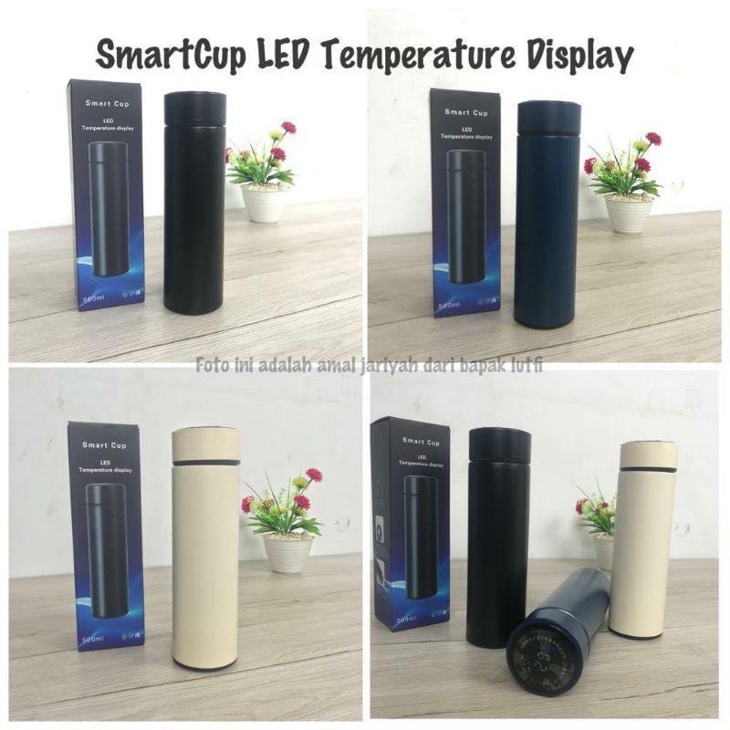 Termos LED Temperature 500 Liter Anti Karat / THERMOS LED SMART CUP TEMPERATUR 500 LITER STAINLESS