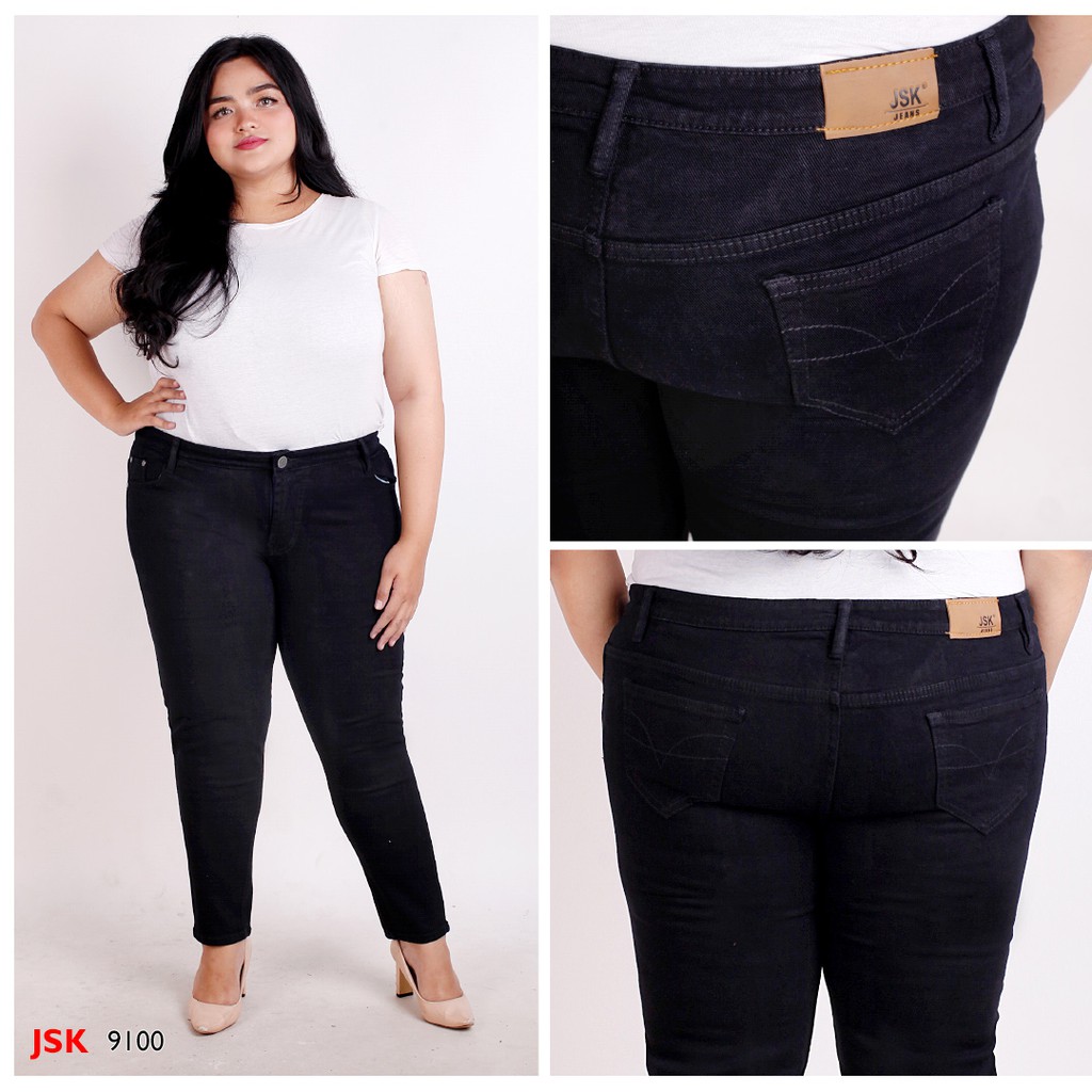 BIG SIZE 27 42 6 WARNA Skinny Jeans Wanita Ukuran Besar BIG SIZE 27 42 6 WARNA Skinny Jeans Wanita Ukuran Besar