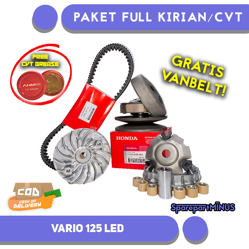 PAKET FULL KIRIAN/CVT VARIO 125 LEDGRATIS VANBELT