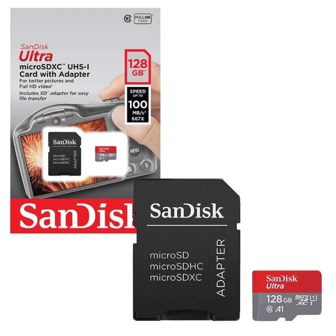 G0YANG HARGA:: Micro Sd MicroSD Sandisk Ultra 128GB Class 10 128 GB 48mb/s UHS-I 100%ORIGINAL