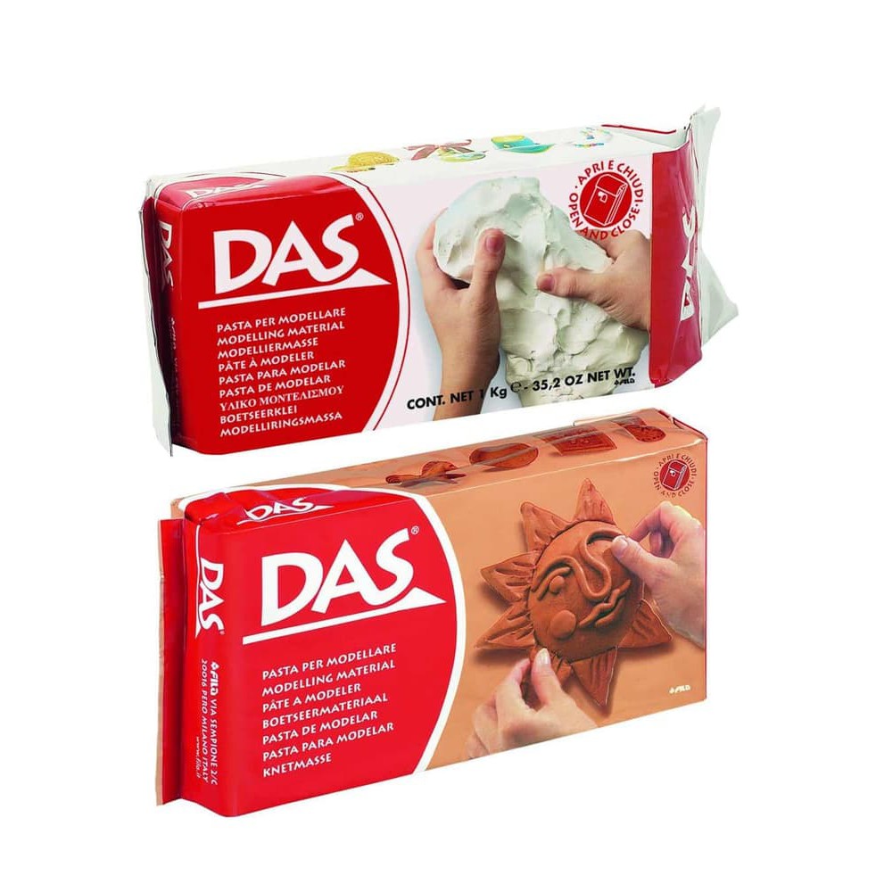 DAS Modelling Clay Tanah  Liat  1 kg White Terracotta 