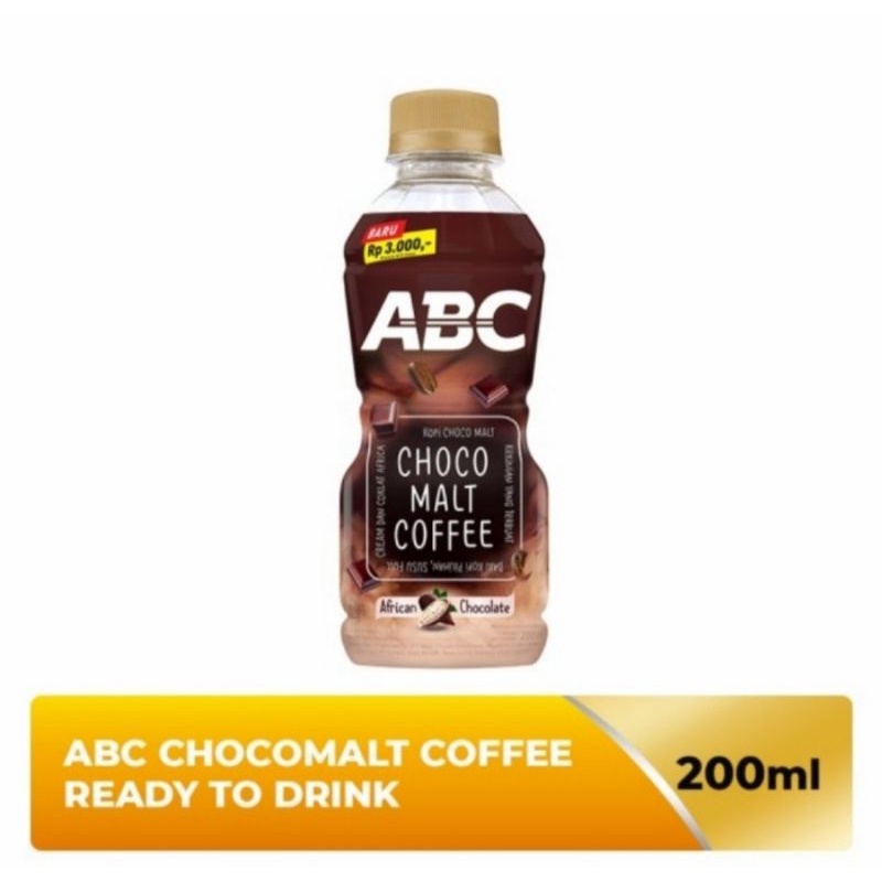 

KOPI ABC Chocomalt Coffee 200 ml Cair Ready To Drink ABC KOPI