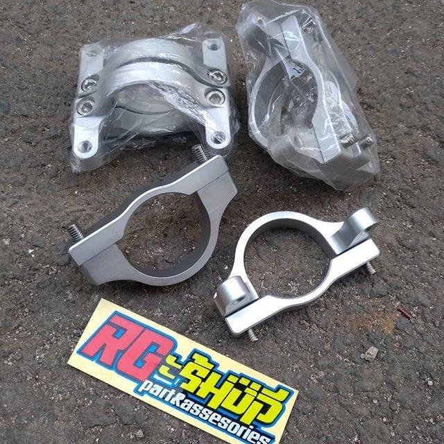 Breket klem dudukan spakbor upside up side down bottom shock sok rt stage copy original thailand