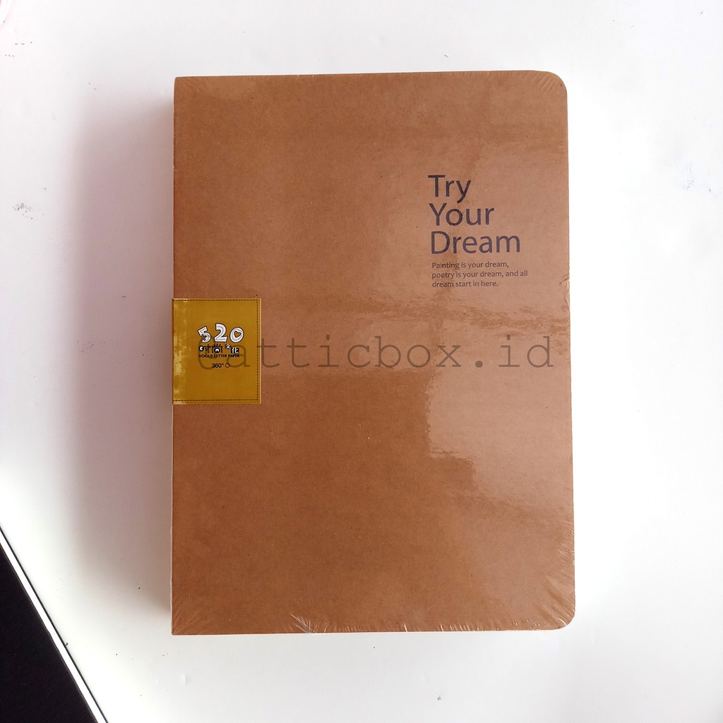 

Buku Sketchbook Coklat Hitam