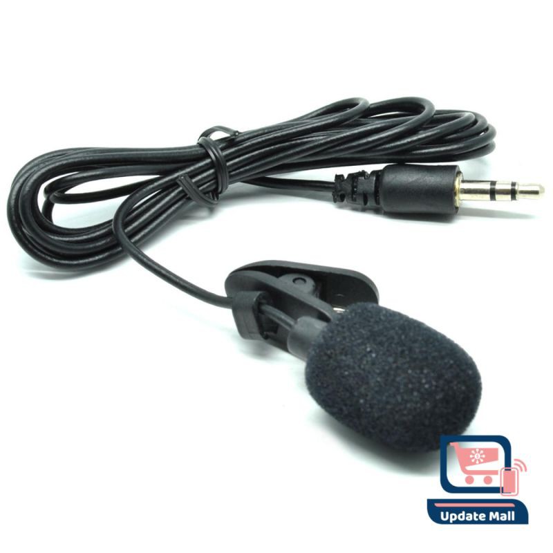 Mic Microphone Clip On Karaoke Handphone Laptop Tablet 3.5mm