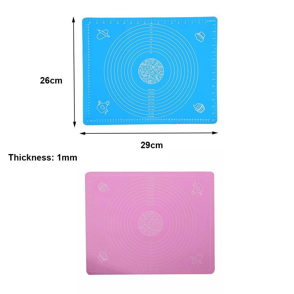 [Elegan] Baking Mat Tahan Suhu Tinggi 26*29cm Tepung Masak Rolling Silicone Penebalan Pastry Rolling Mat