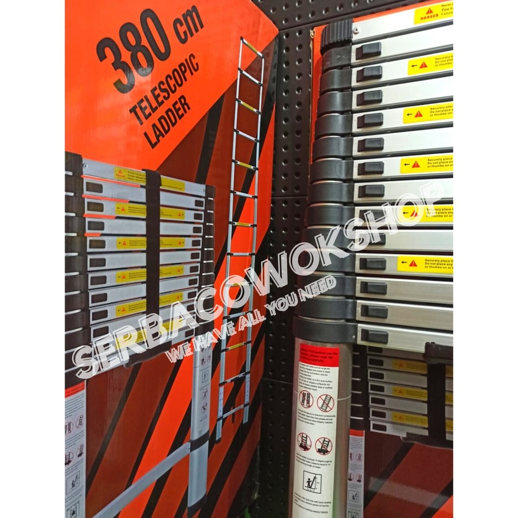 Camel Tangga Aluminium Teleskopik 3.8 M Single Telescopic Ladder Termurah Berkualitas