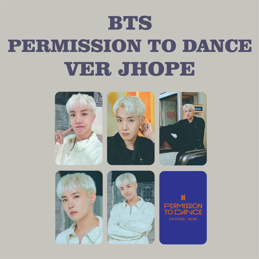 PHOTOCARD BTS PERMISSION TO DANCE MPC JUNGKOOK V JIMIN JHOPE SUGA JIN RM