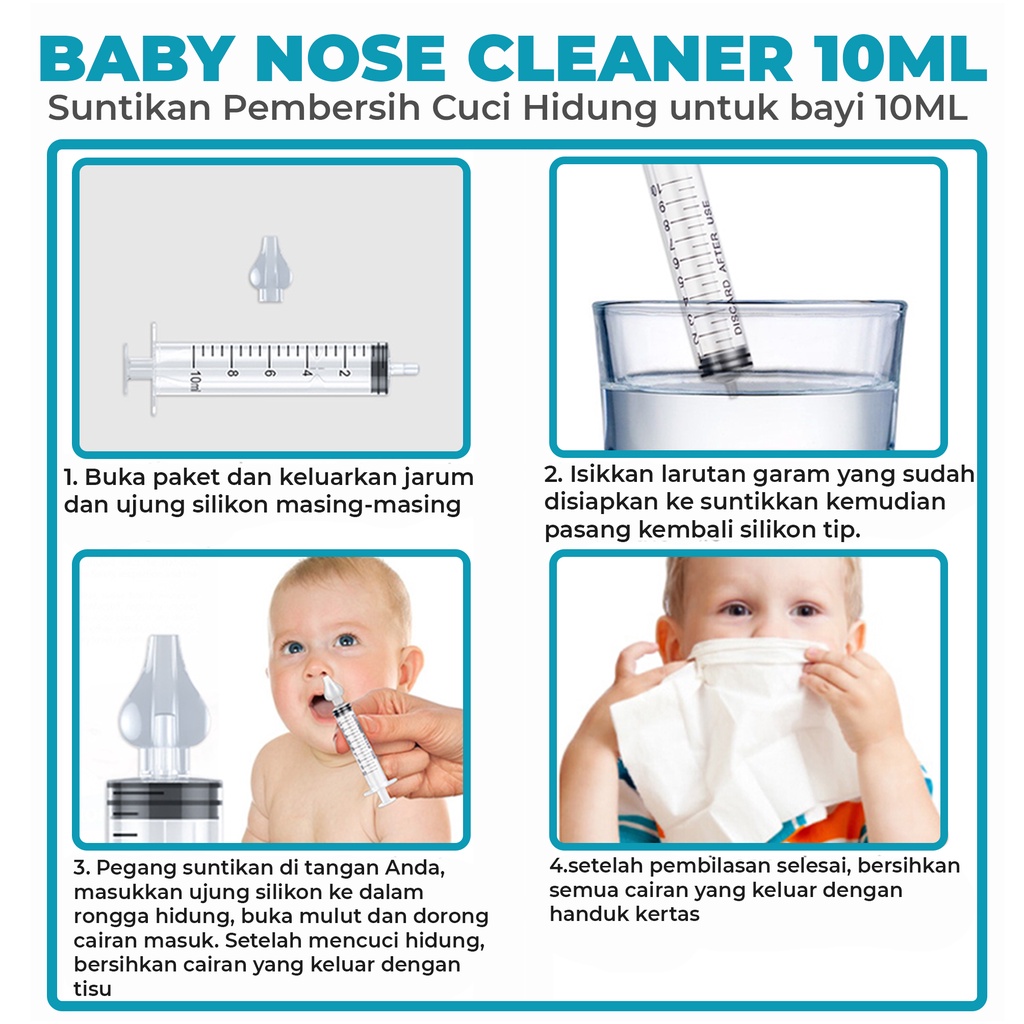 Cuci Hidung Bayi 10ml (Baby Nose Cleanser 10ml) 2pc !TERMURAH!