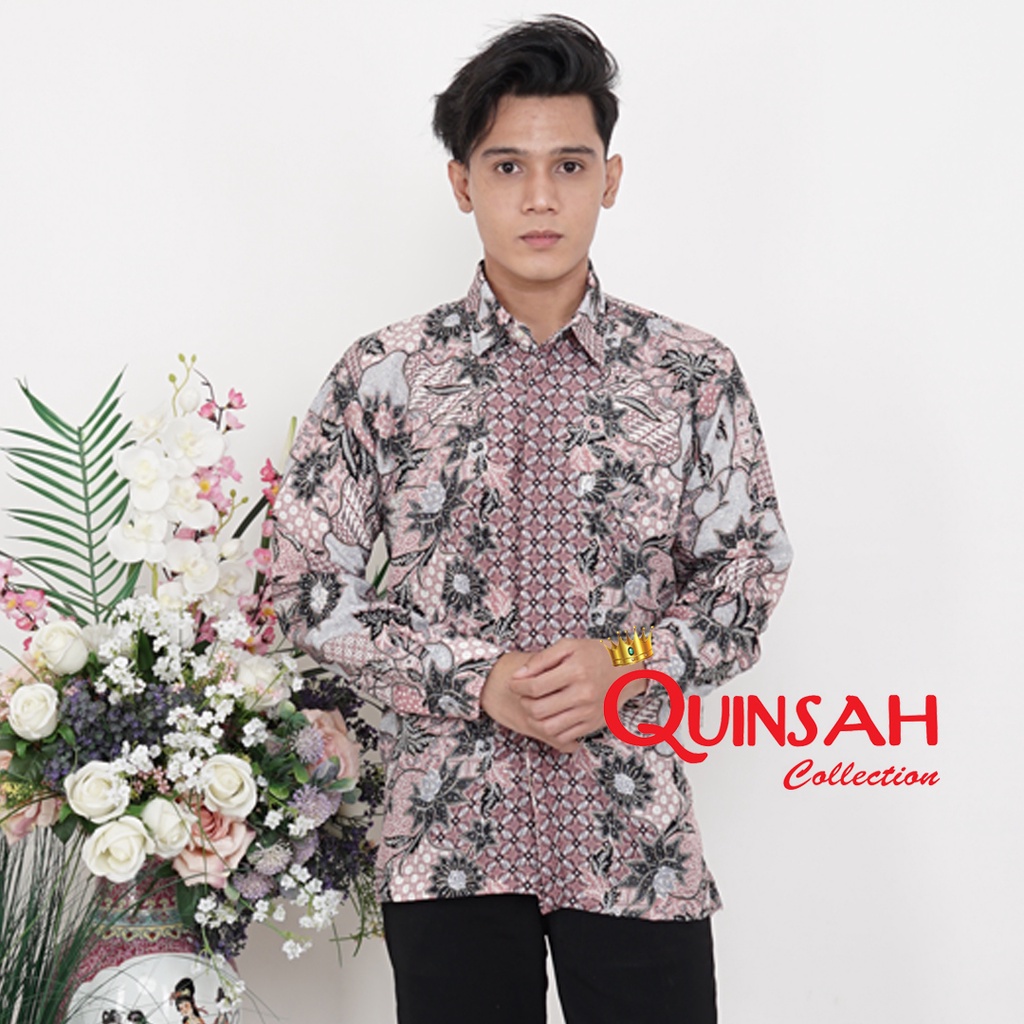 Kemeja Batik dan Rok Prisket (Mojang Pink)