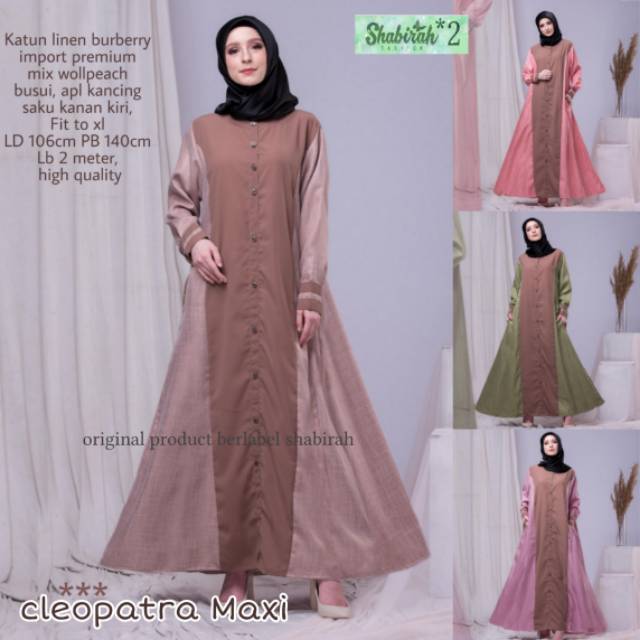 BAJU GAMIS MUSLIM BUMIL/BUSUI (CLEOPATRA MAXI DRESS MUSLIM)