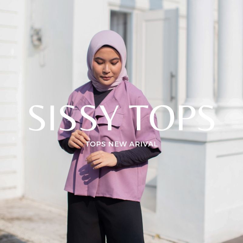 SISSY TOPS LILAC | BLOUSE HIJAB OVERSIZE | BLOUSE JUMBO | ATASAN JUMBO | ATASAN BIGSIZE | OVERSIZE