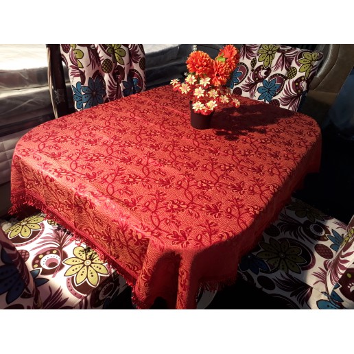 taplak meja makan 4-6 kursi